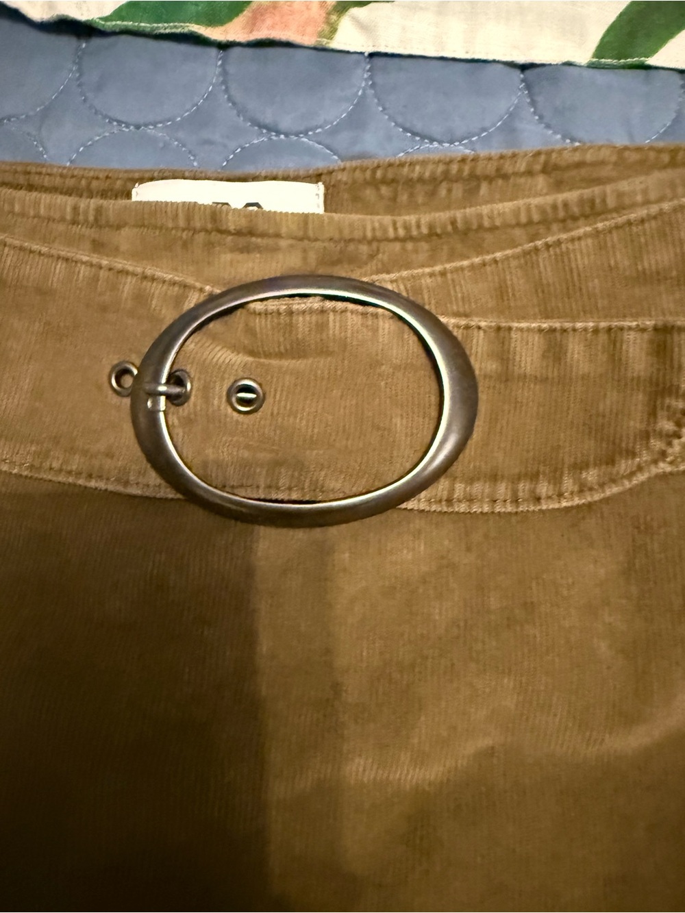 BDG Olive Corduroy Skort with Ring Accent - Picture 7 of 7